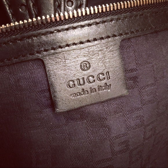 Vintage authentic Gucci double G leather bag GG - Picture 5 of 8